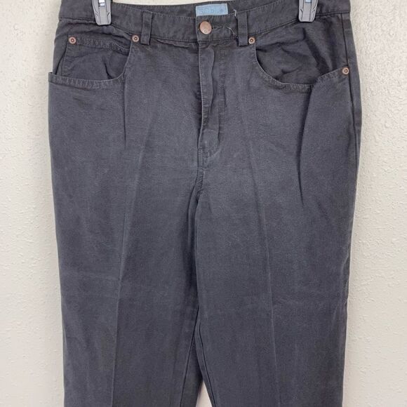 Vintage SO Blue Sigrid Olsen Black Pants Size 10 - Picture 2 of 5